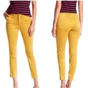 J. Crew Skinny Stretch Cargo Pant With Zippers Rusted Amber 28